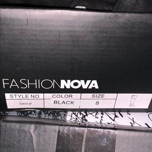 Black to the knee boots